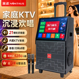 金正（NINTAUS）Y19家庭KTV音响套装户外网络广场舞带显示屏家用电视K歌麦克风卡拉ok拉杆音箱点歌机一体机