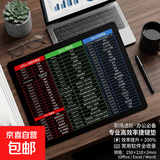 【京东包邮】鼠标垫家用办公电竞游戏鼠标垫 鼠标垫键盘垫桌垫小号 防滑护腕可水洗 250*210*2mm 240*200*2快捷键