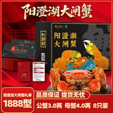 【礼券】隆上记 阳澄湖大闸蟹礼券1888型公蟹4.0两/只母蟹3.0两/只4对8只螃蟹海鲜中秋