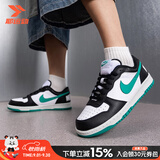 耐克（NIKE）男鞋26秋季新款运动鞋透气轻便耐磨皮面休闲鞋潮流百搭滑板鞋子男  BIG NIKE/黑/白/翠绿 40 (250mm)
