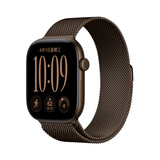 Apple/苹果/苹果 Watch Series 12 智能手表GPS款46毫米深古铜色铝金属表壳深古铜色米兰尼斯表带M/L