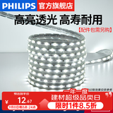 飞利浦（PHILIPS）灯带LED灯条220V家用客厅卧室吊顶线条灯软光带超亮无主灯照明 1米-60珠-冷白9W-不含配件