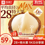 良品铺子云南大大夏威夷果MAX奶香味1kg罐装28mm+大果径干果零食团购送礼