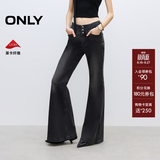 ONLY2025夏季新款辣妹设计感修身高腰喇叭裤牛仔裤女|125332002 J0Z牛仔灰 L L裤长减短