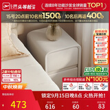 芝华仕（CHEERS）现代简约收纳储物简极易窄床头柜30cm主卧室小柜子白月光G087B白