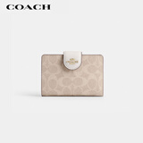 蔻驰（COACH）【品牌直供】礼物女士拉链钱包沙黄色CW786