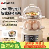 志高（CHIGO）煮蛋器 蒸蛋器 电蒸锅小型1-2人用自动断电 智能预约定时家用多功能早餐机煮鸡蛋神ZNZDQ009