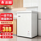 志高（CHIGO）小冰柜家用冷冻小型一级节能省电迷你卧式冷藏保鲜储母乳冷柜 【一级能效 全国联保】 72L 白微霜款