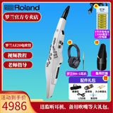 罗兰AE20电吹管AE-30旗舰款吹管电子萨克斯管乐AE10升级款 AE20白色+吹嘴+充电电池套装+耳机礼包