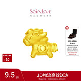 周大福SOINLOVE萌宠 大金马黄金转运珠吊坠配手绳 VR2158