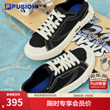 斐乐漫行帆布鞋丨FILA潮牌POP帆布鞋女鞋轻便休闲板鞋 黑-BK 36
