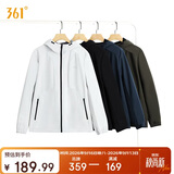 361°外套男秋冬季三防加绒保暖运动休闲夹克风衣652544605D-1