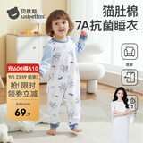 贝肽斯儿童睡衣女童秋季连体衣宝宝爬行服婴儿男孩1-6岁家居服睡衣套装 宇航员巡航-四季【7A级抑菌】 100 cm【建议身高90-100cm】