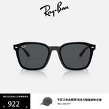 雷朋（RayBan）方形注塑墨镜男女款高级户外偏光太阳镜眼镜0RB4392D 601/87黑色镜框深灰色镜片 尺寸66