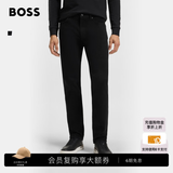 雨果博斯BOSS【经典款】男士常规版型舒适弹性牛仔裤 003-黑色 S （3032）