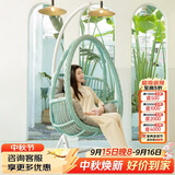 紫叶（ziye）吊篮藤椅成人室内家用秋千鸟巢吊床摇篮椅懒人摇椅阳台小吊椅