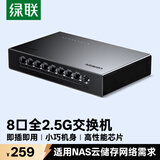 绿联2.5G交换机8口2.5G电口 网络分线器一分二/四/八 4口网络交换器家用HUB分流器 通用NAS光猫55617