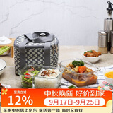 乐扣乐扣（LOCK&LOCK）耐热玻璃保鲜盒微波炉饭盒上班学生便当盒分隔餐盒配便当包两件套