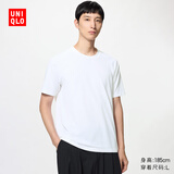优衣库DRY-EX速干T恤/短袖男装女装吸汗快干482299 00 白色 L
