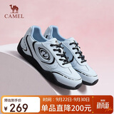 骆驼（CAMEL）【王俊凯同款】月牙2.0德训鞋女运动休闲鞋 L25S577059C 蓝色 39