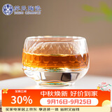 苏氏陶瓷水晶玻璃主人杯绿松石磨切杯品茗杯个人专用茶杯
