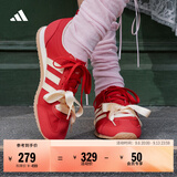 adidas「冰淇淋T头鞋」VS JOG 2.0薄底运动鞋男女阿迪达斯轻运动 浅猩红/暖香草色/树脂黄   38