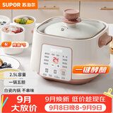 苏泊尔（SUPOR）电炖锅 炖汤盅 电炖盅隔水炖家用多功能煲汤锅炖汤锅4.5L陶瓷煲汤专用电锅3-4人 DZ25YC828