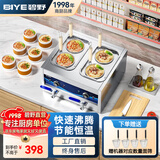 碧野（BIYE）台式煮面炉商用 煮面机电热煮粉煮面桶麻辣烫汤关东煮云吞饺子锅 4孔煮面锅【插头款】JPX-D4ZM
