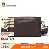 暇步士（Hush Puppies）男士单肩包斜挎包新款时尚户外通勤真皮邮差包牛皮小背包送男友 咖色窄肩带HA-2011708W-5010z