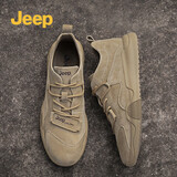 Jeep吉普男鞋2026年春秋季休闲鞋复古百搭软底板鞋户外运动工装鞋