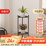 安尔雅花架子客厅落地式阳台多肉植物架置物架铁艺户外庭院花盆架