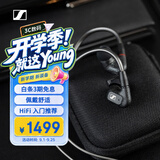 森海塞尔（Sennheiser）IE300 高保真HiFi音乐耳机有线耳机耳挂 入耳式耳机 黑色 礼物
