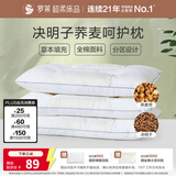 罗莱家纺 枕头颈椎枕 100%棉决明子荞麦花草枕头护颈椎助睡眠 46*72cm