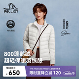 伯希和（Pelliot）轻薄排骨羽绒服女防风外套800蓬鹅绒保暖男冲锋衣内胆12340822米M