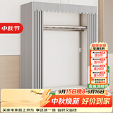 蜗家衣柜简易衣柜金属隔层布衣柜出租房卧室衣柜学生柜子宿舍家用衣橱