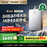 史密斯（A.O.SMITH）Q系列16升燃气热水器【1级静音新品】8A恒温 玻璃面板 JSQ31-QCS6 以旧换新 精钢心8年免费包换