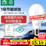 雷士（NVC）LED灯泡球泡家用商用大功率节能14瓦暖白4000K【一级能效】