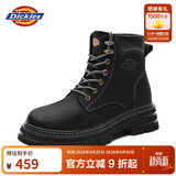 Dickies男士马丁靴高帮时尚男靴百搭舒适透气工装靴 黑色    43   