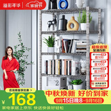 溢彩年华 厨房置物架落地仓储货架家用阳台铁艺储物架收纳架子五层2801SR