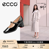 爱步（ECCO）玛丽珍鞋女鞋 倪妮同款高跟鞋浅口单鞋 型塑290963 黑色29096301001 36