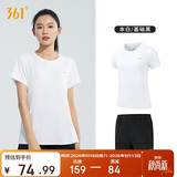 361°运动套装女夏季新款跑步休闲短袖短裤两件套瑜伽服662414001H-1