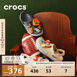 卡骆驰（CROCS）贝雅卡骆班洞洞鞋轻便耐磨一脚蹬男休闲鞋女鞋时尚沙滩鞋|205089 黑色/白色-066(含智必星) 41 /42(260mm)