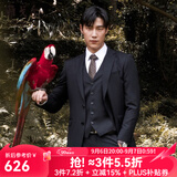 雅戈尔套西上衣男227F款二粒单排扣修身版商务西服纯羊毛不易皱 黑色VOTX220227AIA上衣标准版 M 170/92A