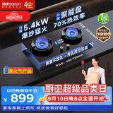 帅康（Sacon）【炊烟灶】燃气灶煤气灶双灶家用 嵌入式5.4kW液化气灶具 70%高热效率JZY-3B812