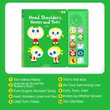 【超模何穗同款发声书】米象 Head shoulders knees&toes 身体部位歌 世界经典SSS英语启蒙儿歌发声书 英文童谣音乐书 儿童点读版有声书  幼儿磨耳朵ABCsong