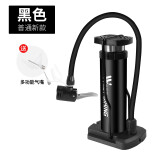西骑者自行车脚踩打气筒高压家用迷你便携篮球汽车摩托电动车打气筒 黑色