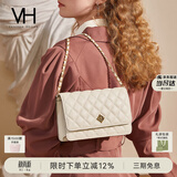 VANESSA HOGAN VH女包极光菱格包轻奢气质百搭小香风链条单肩斜挎小包生日礼物