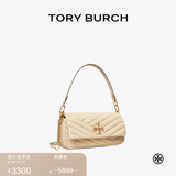 Tory Burch 汤丽柏琦【线上专享】KIRA 小号绗缝翻盖肩背包女包TB 90456 奶油白 122 OS