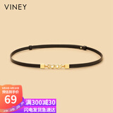 viney牛皮腰带女时尚装饰搭配裙带外穿束腰封百搭学生休闲皮带生日礼物