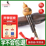 相思鸟葫芦丝乐器 三音降B调 白铜紫竹梅花扣葫芦丝 降b调初学 XS2037